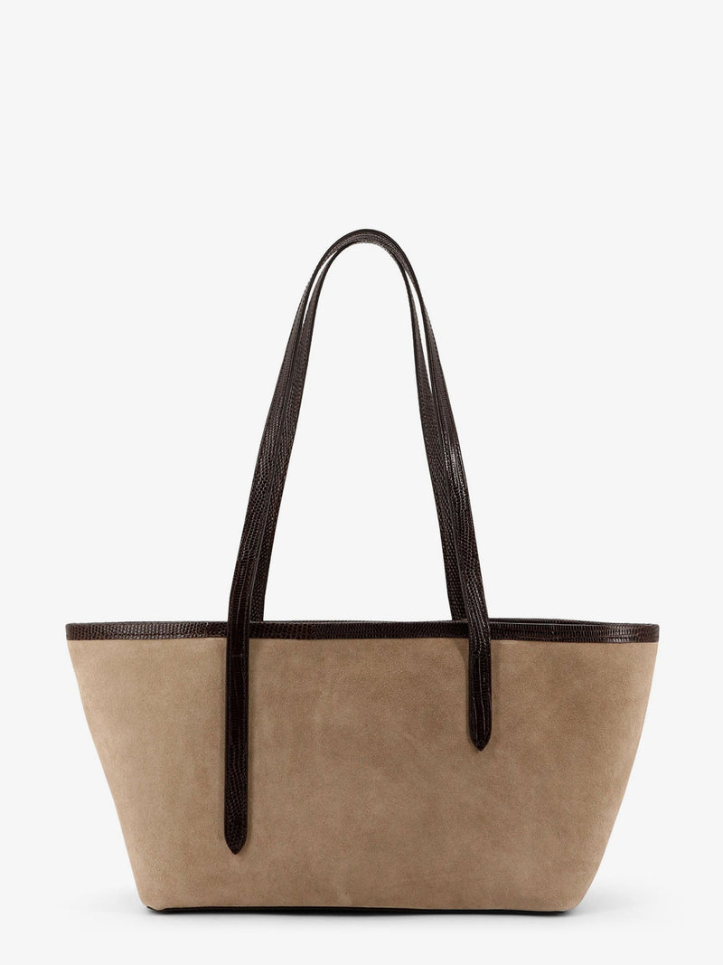Atp Atelier Bolso de hombro de ante Atp Atelier Gaiba, color beige - World Class Fashion