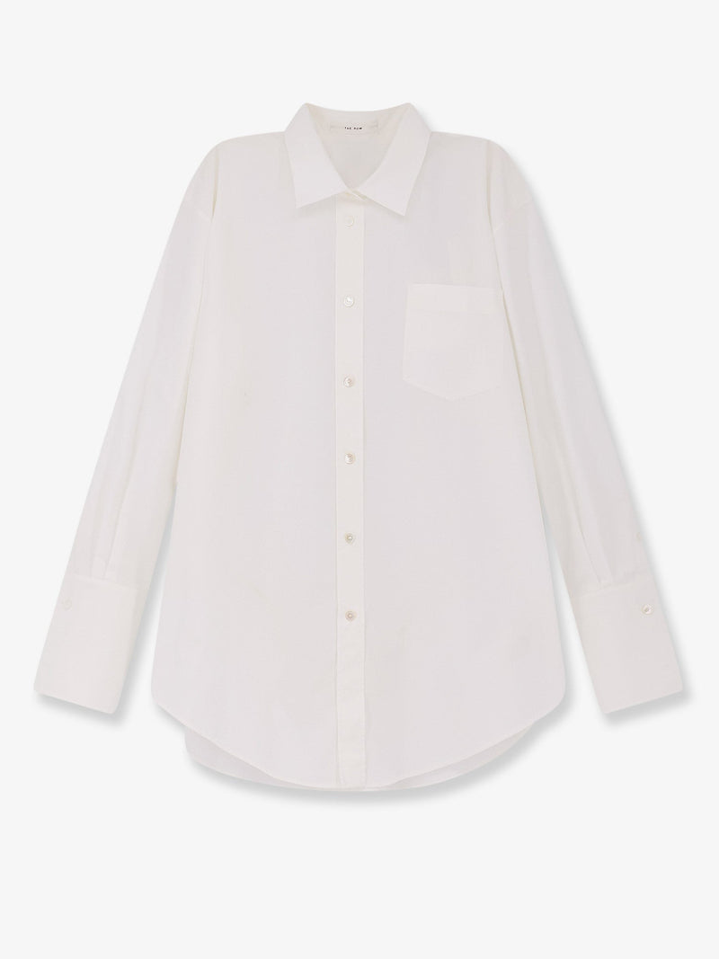 The Row The Row Ment Cotton Poplin Shirt White - World Class Fashion