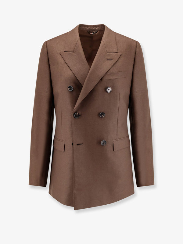 Loro Piana Tasmanian Virgin Wool Double-Breasted Blazer