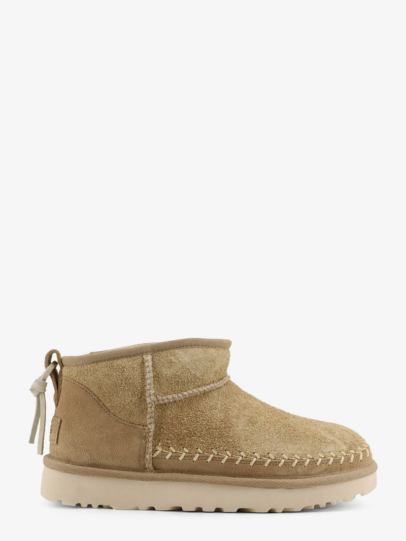 Ugg Botines Ugg Classic Ultra Mini Biarritz de ante beige - World Class Fashion