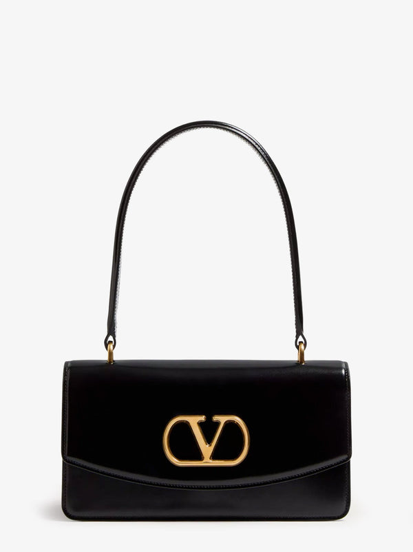 Valentino Garavani Vlogo Leather Shoulder Bag