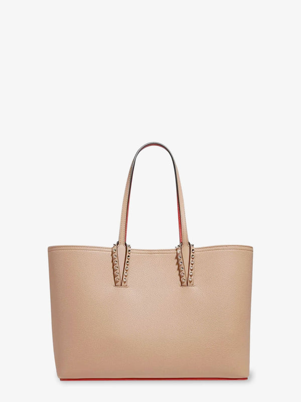 Christian Louboutin Cabata Leather Shoulder Bag With Studs