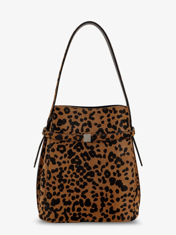 Toteme Belted Pony Hair Bucket Bag