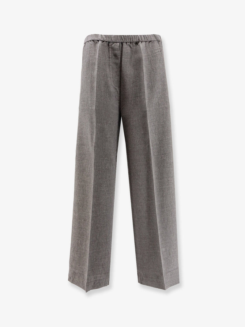 Toteme Toteme Viscose Wool Trousers Grey Women - World Class Fashion