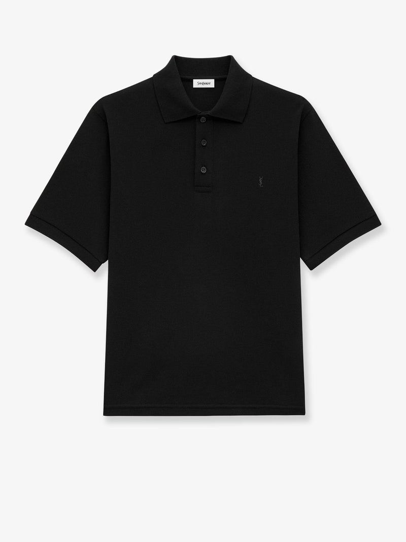 Saint Laurent Saint Laurent Classic Wool Polo Shirt Black - World Class Fashion