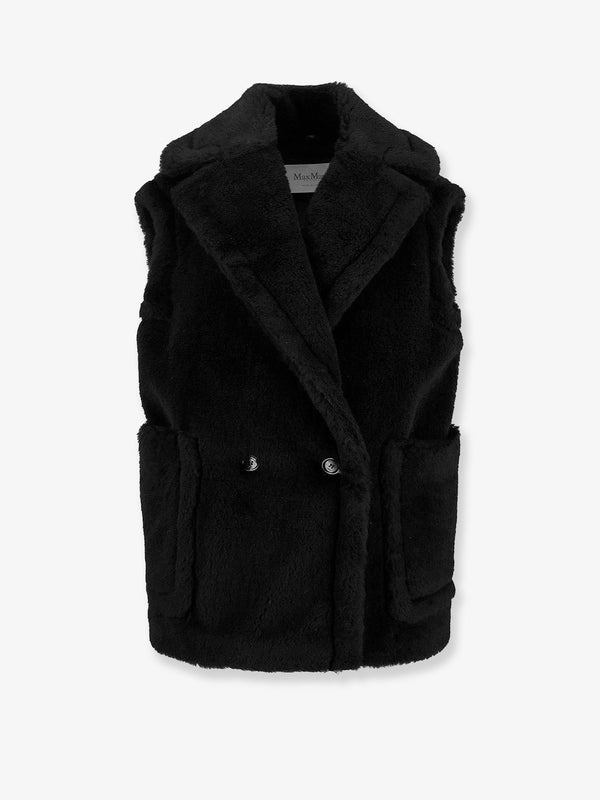 Max Mara Bormida Alpaca And Wool Sleeveless Coat