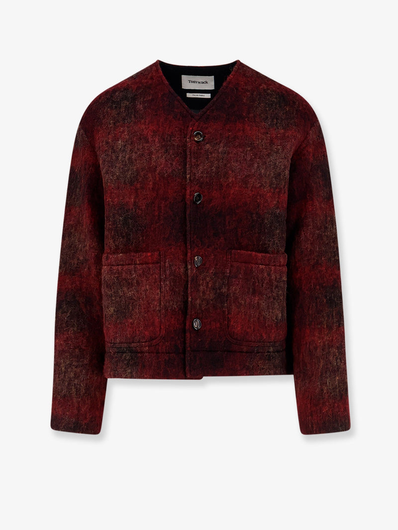 Tonywack Blazer de tela italiana Tonywack Rojo oscuro - World Class Fashion