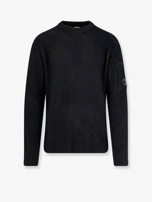 C.P.Company Fleece Knit Ribbed Sweater