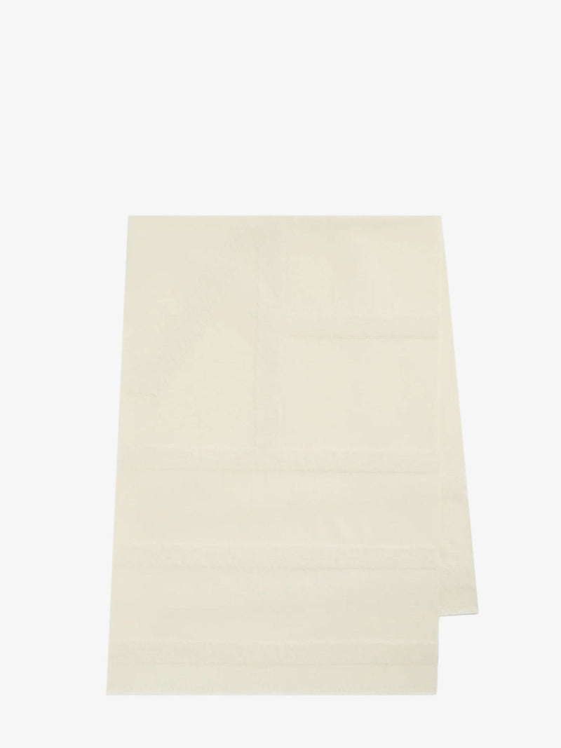 Toteme Toteme Virgin Wool and Alpaca Scarf White - World Class Fashion