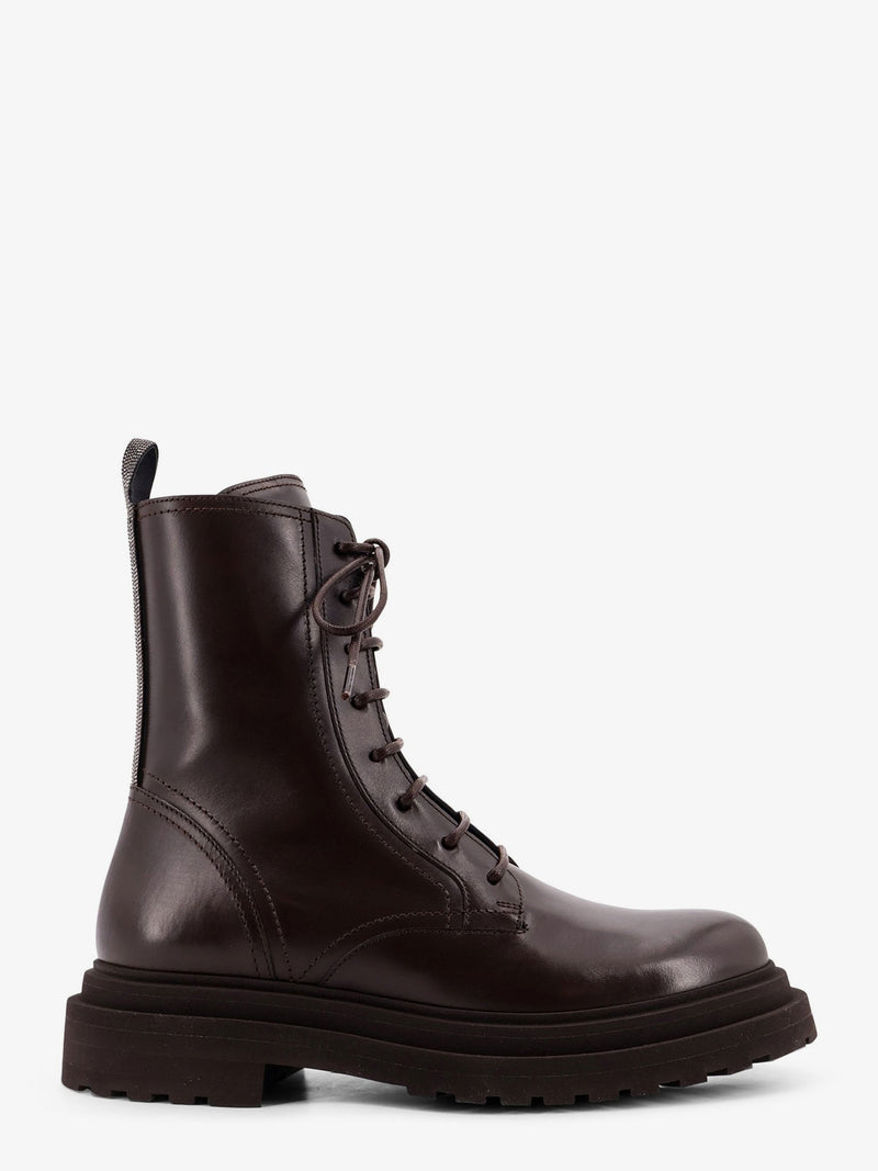 Brunello Cucinelli Brunello Cucinelli Leather Ankle Boots Brown - World Class Fashion