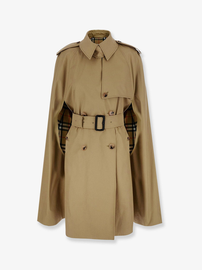 Burberry Burberry Belmont Cotton Trench Beige Women - World Class Fashion