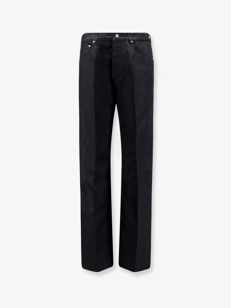 Rick Owens Pantalones negros de algodón Geth de Rick Owens - World Class Fashion