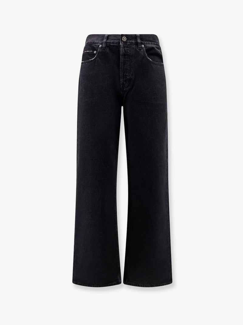 Golden Goose Vaqueros de hombre Golden Goose Skate de tela vaquera negra - World Class Fashion