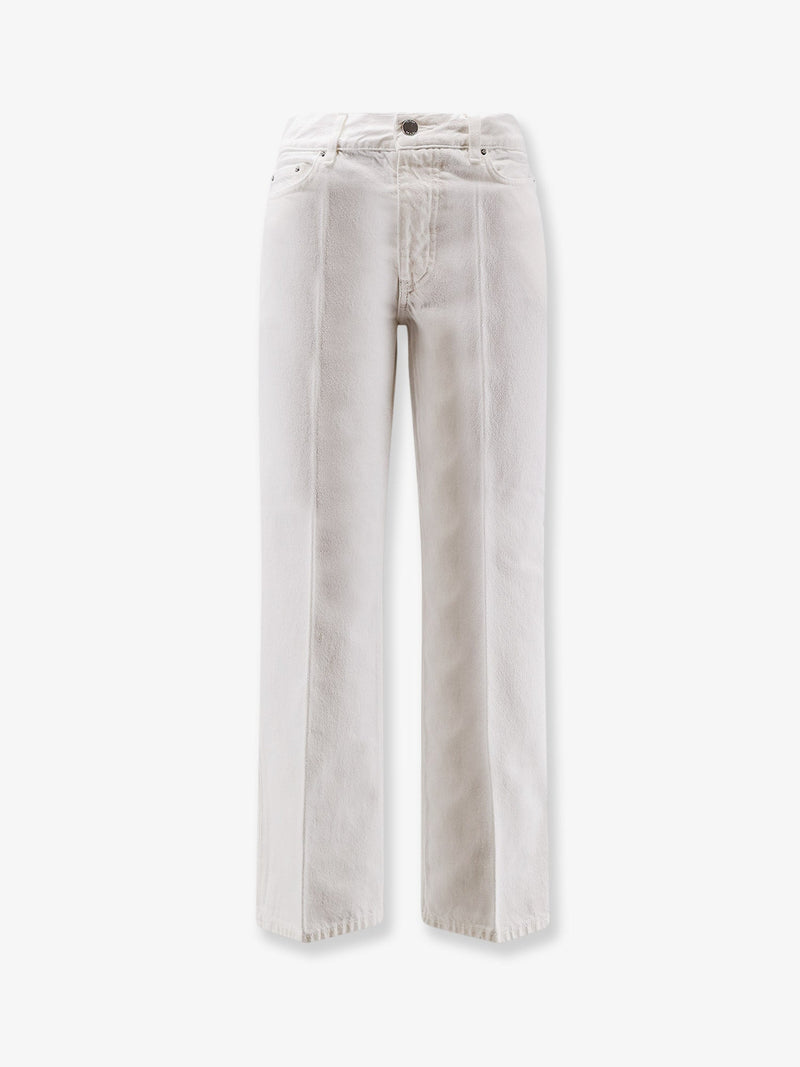 Toteme Toteme White Denim Flared Jeans Women - World Class Fashion
