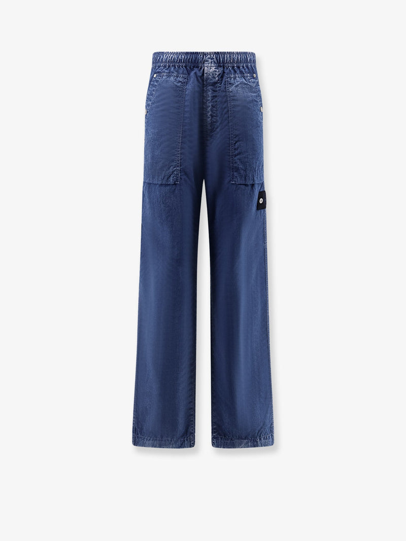 Stone Island Stone Island Nylon Trousers Blue Men - World Class Fashion