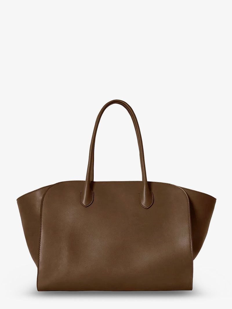 The Row The Row Marlo 14 Bolso de Hombro de Cuero Marrón - World Class Fashion