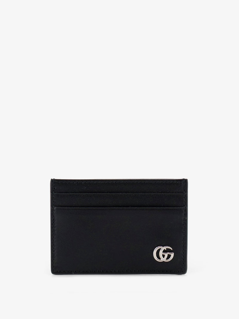 Gucci Gucci GG Marmont Leather Card Holder Black - World Class Fashion