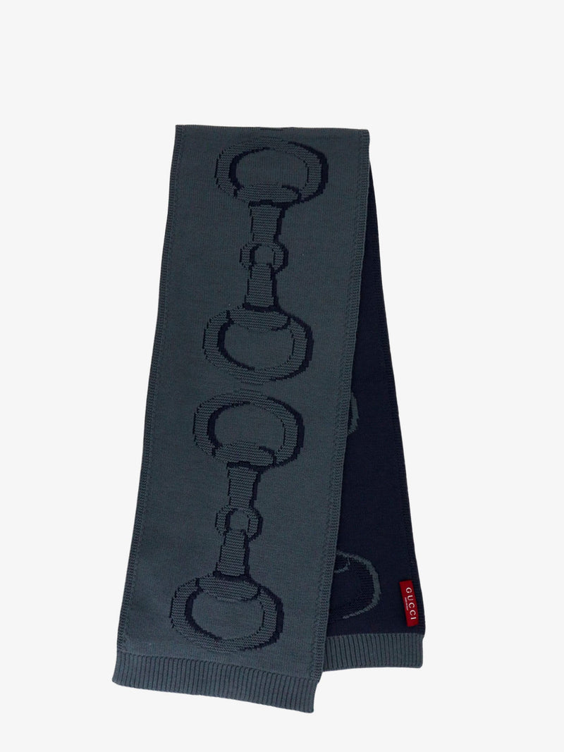 Gucci Gucci Wool Scarf Grey Men - World Class Fashion