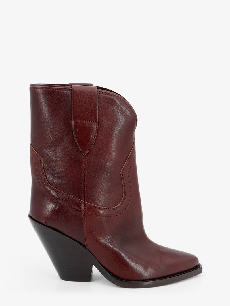 Isabel Marant Isabel Marant Leyane Leather Boots Brown - World Class Fashion