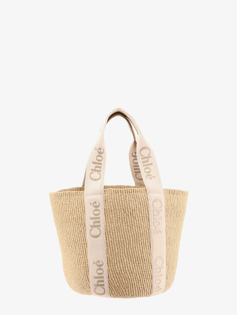 Chloe Chloe Woody Raffia Shoulder Bag Brown - World Class Fashion