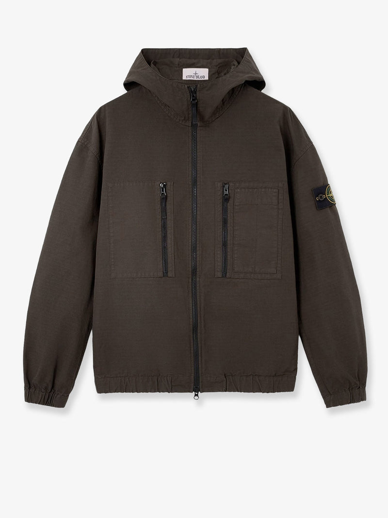 Stone Island Stone Island Hooded Organic Cotton Jacket Green - World Class Fashion