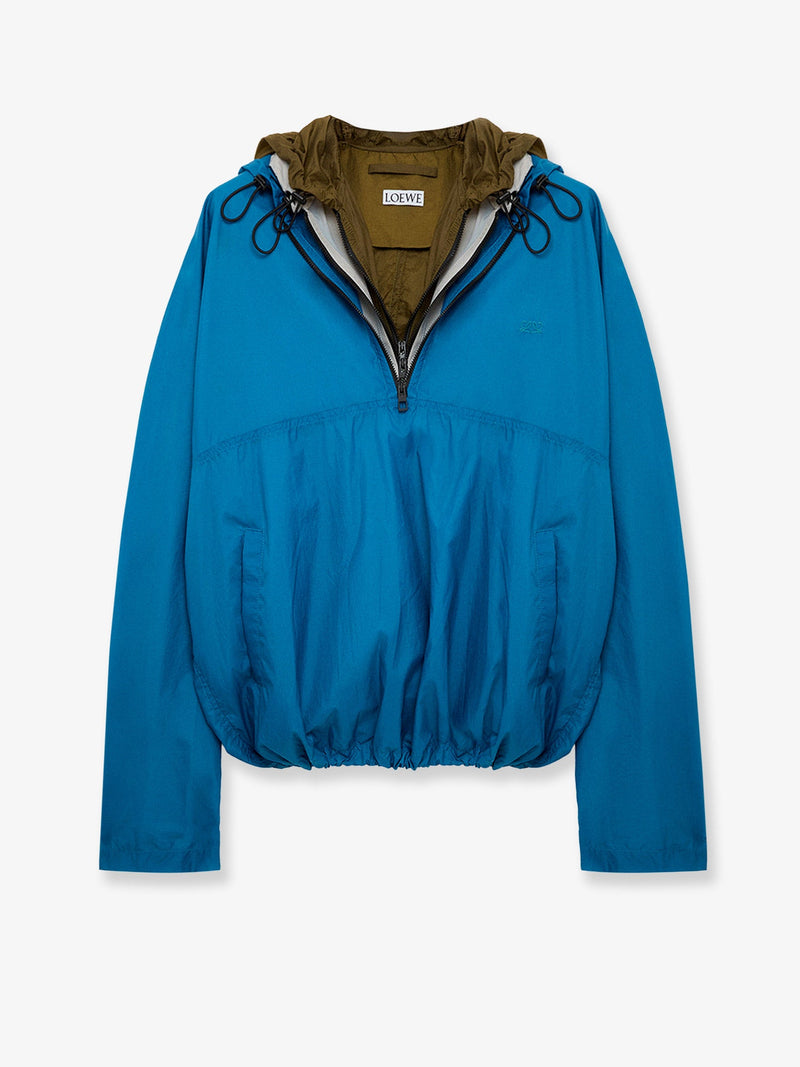 Loewe Loewe Anorak Technical Fabric Windbreaker Blue - World Class Fashion