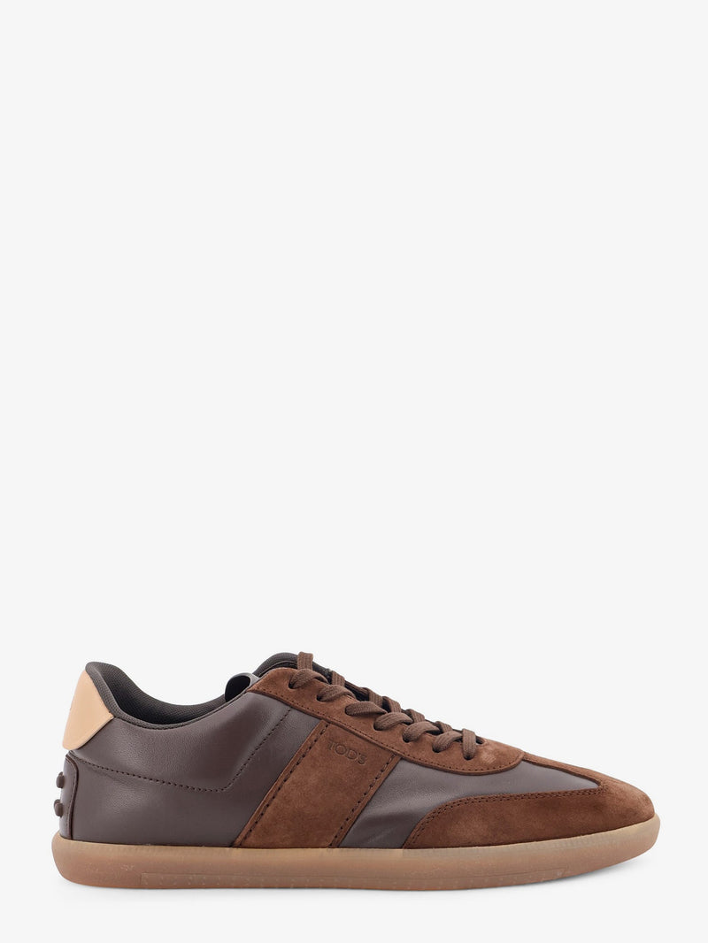 Tod’s Tod'S Allacciata Cassetta Leather And Suede Sneakers - World Class Fashion