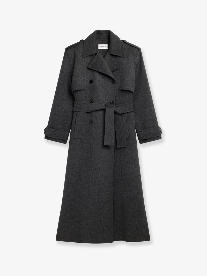 The Frankie Shop The Frankie Shop Nikola Wool Cashmere Coat Grey - World Class Fashion