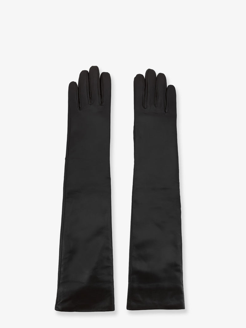 The Frankie Shop The Frankie Shop Veneto Leather Gloves Black - World Class Fashion