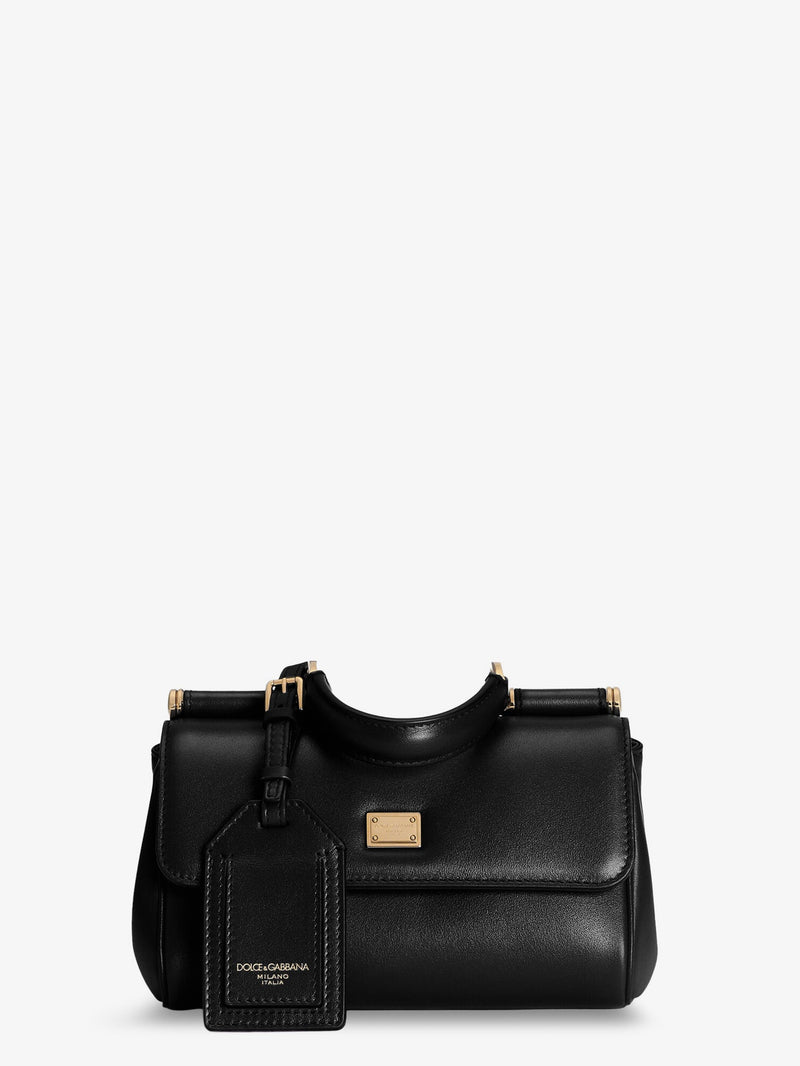 Dolce & Gabbana Dolce & Gabbana My Sicily Mini Leather Handbag Black - World Class Fashion