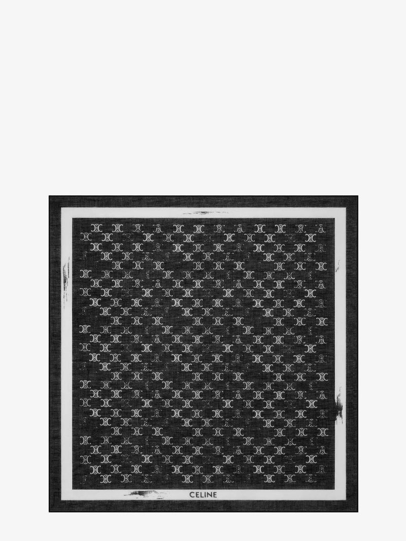 Celine Celine Bandana Cotton Foulard Black - World Class Fashion