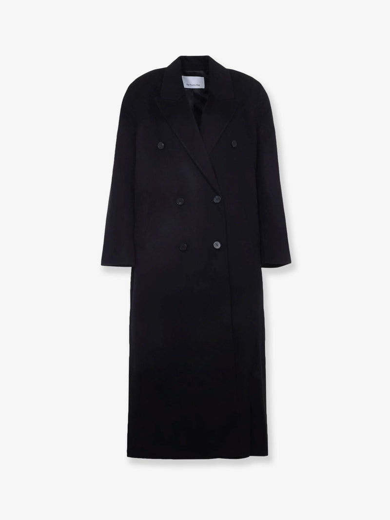 The Frankie Shop The Frankie Shop Gaia Wool Blend Coat Black - World Class Fashion