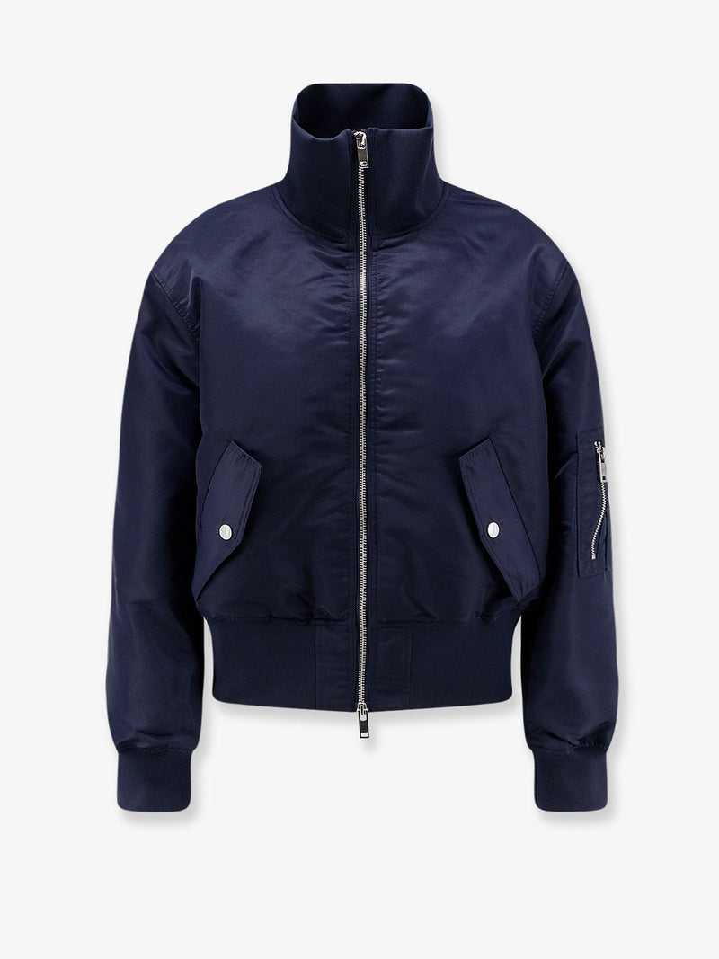 The Frankie Shop The Frankie Shop Nylon Crop Jacket Navy - World Class Fashion