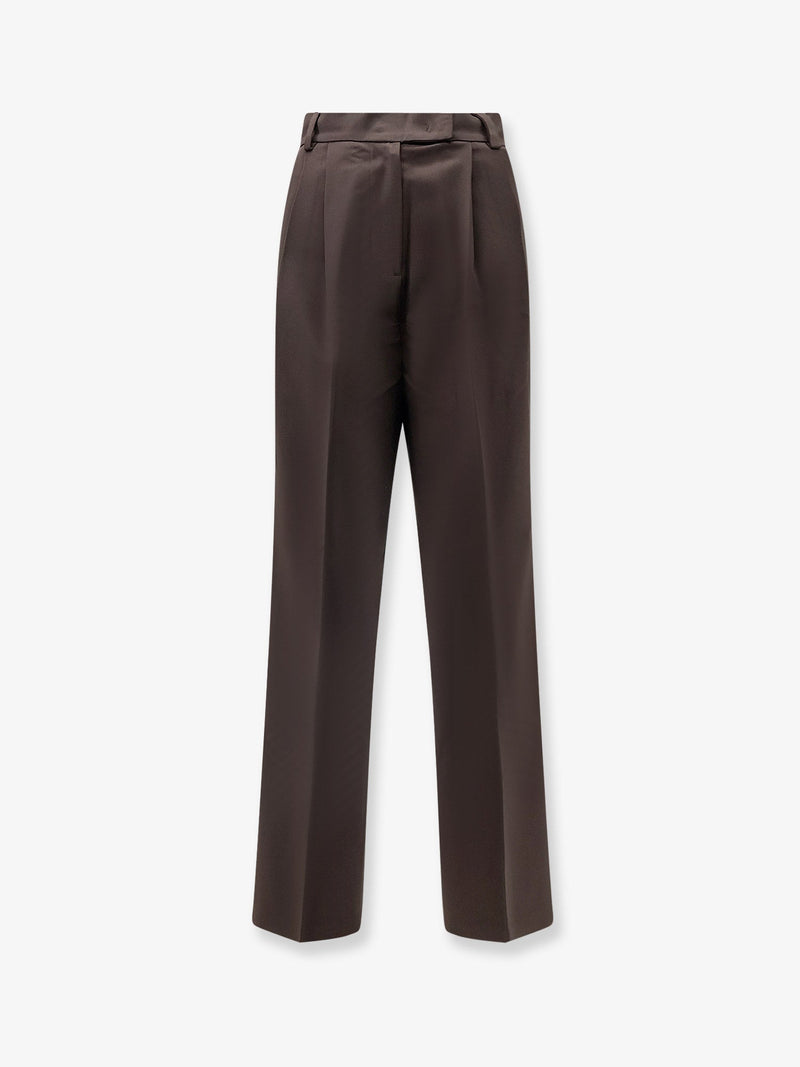 The Frankie Shop The Frankie Shop Bea Suit Tailored Pants Dark Expresso - World Class Fashion