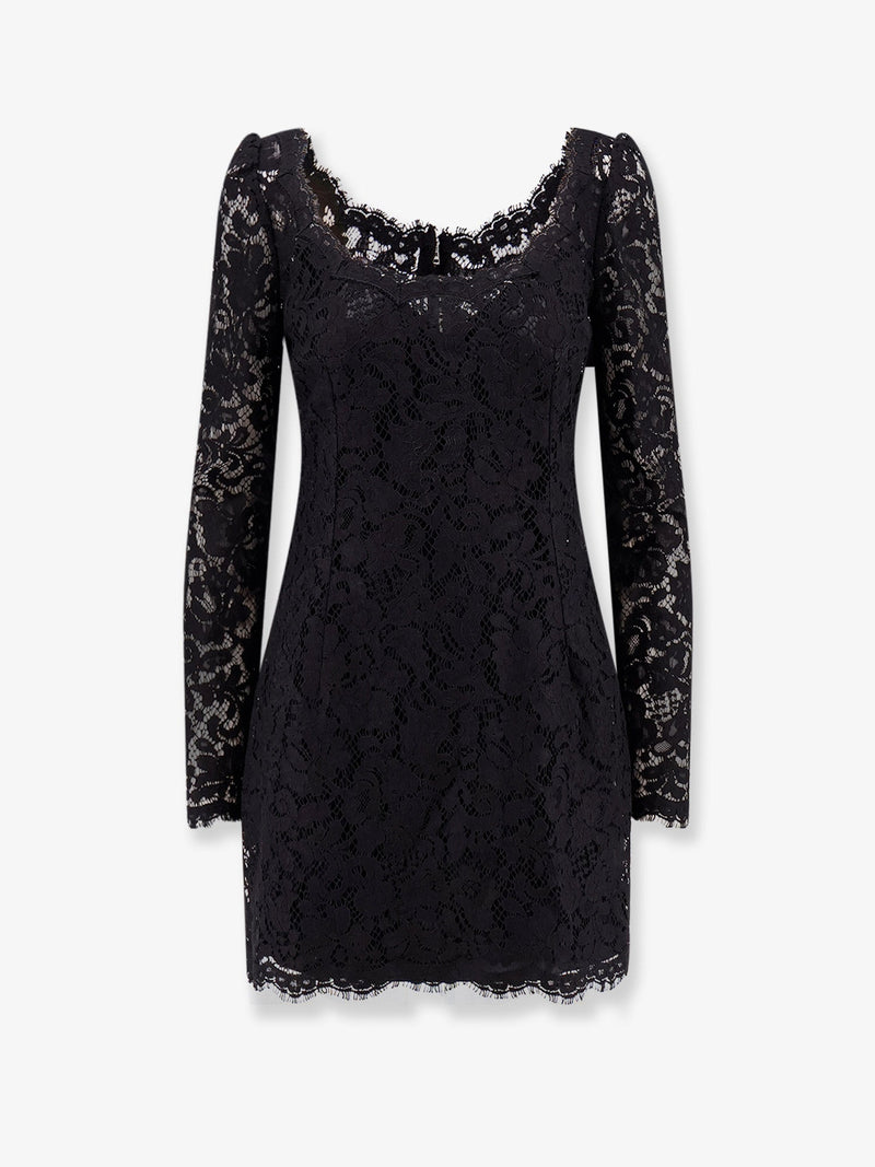 Dolce & Gabbana Dolce & Gabbana Lace Dress Black Women - World Class Fashion