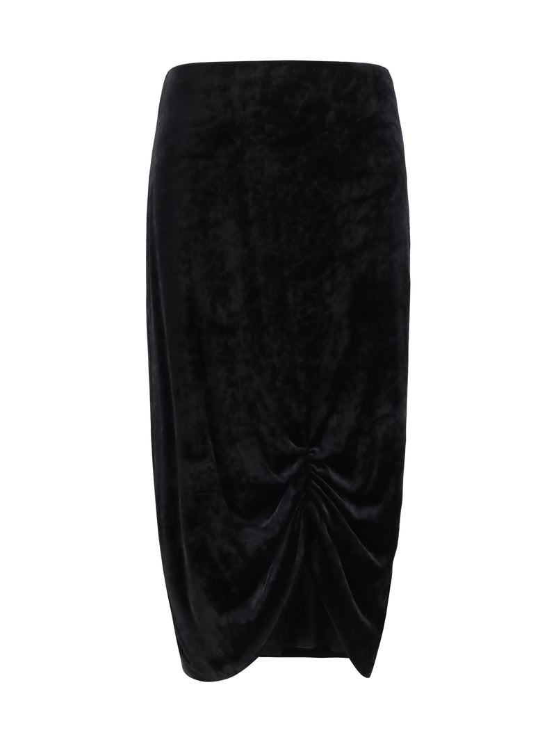 Valentino Valentino Velvet Skirt Nero Women - World Class Fashion