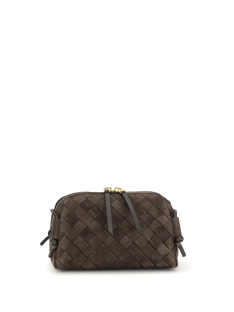 Bottega Veneta Bottega Veneta Mini Loop Beauty Case Fondant-Gold - World Class Fashion
