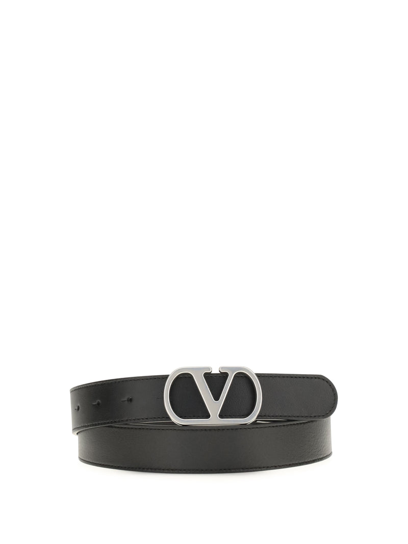 Valentino Garavani Cinturón Valentino Garavani VLogo Signature de piel Nero - World Class Fashion