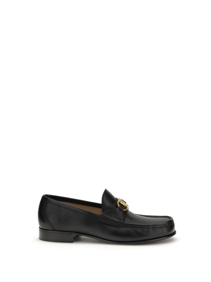 Valentino Garavani Valentino Garavani Signature VLogo Loafers Nero - World Class Fashion
