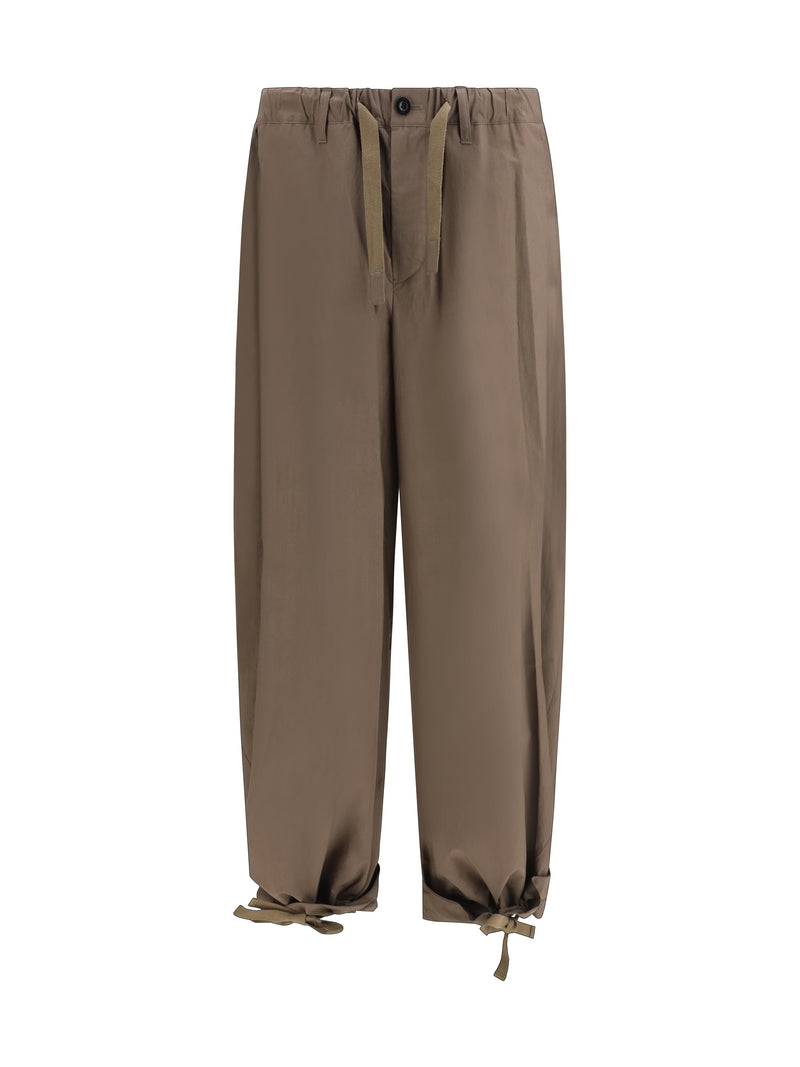 Sacai Sacai Cotton Pants Taupe Men - World Class Fashion