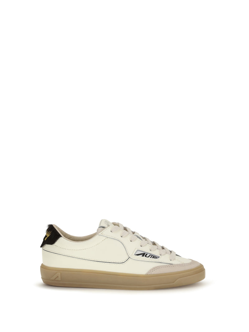 Autry Autry Windscape Low Leather Sneakers Marshmallow/Sand/Brown - World Class Fashion
