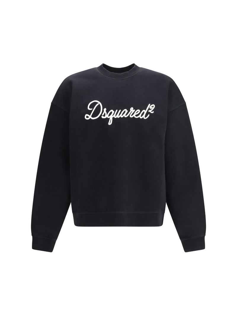 Dsquared2 Dsquared2 Cotton Crewneck Sweatshirt Black Men - World Class Fashion