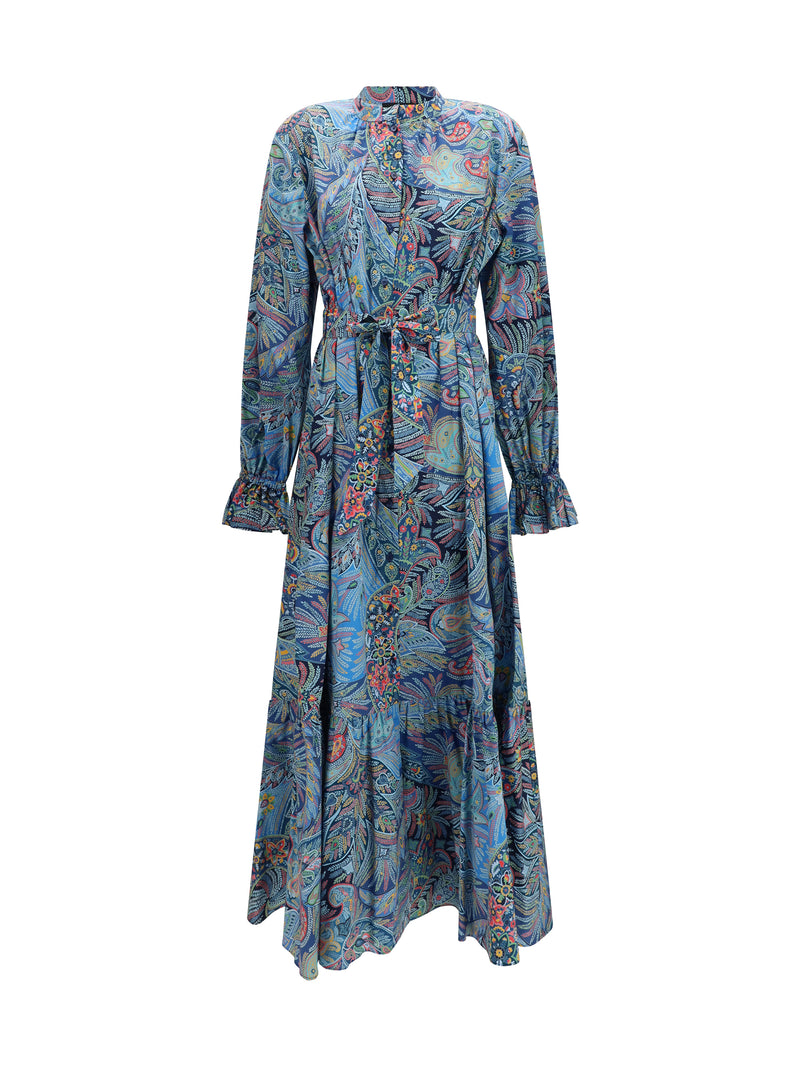 Etro Etro Paisley Print Cotton-blend Shirt Dress X0887 - World Class Fashion