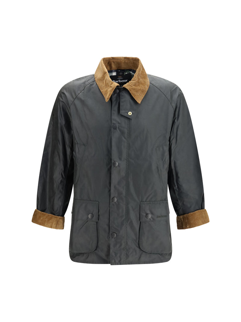 Barbour Barbour Festive Ashby Waxed Jacket Sage/Evergreen - World Class Fashion