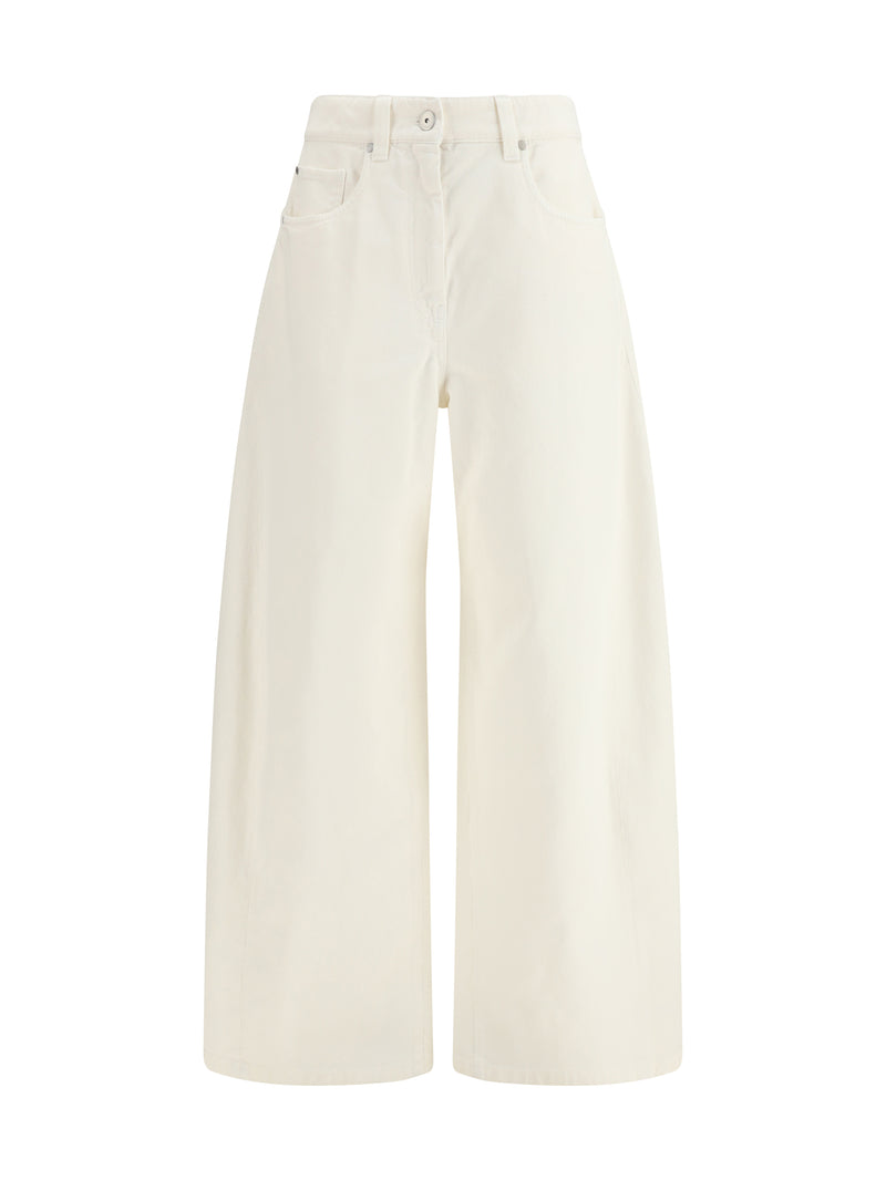 Brunello Cucinelli Brunello Cucinelli Wide-leg Trousers Panama Women - World Class Fashion