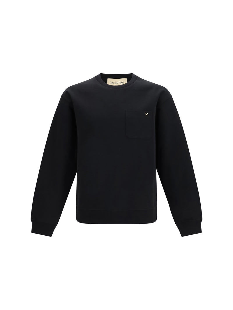 Valentino Sudadera Valentino con bolsillo y VLogo Nero - World Class Fashion