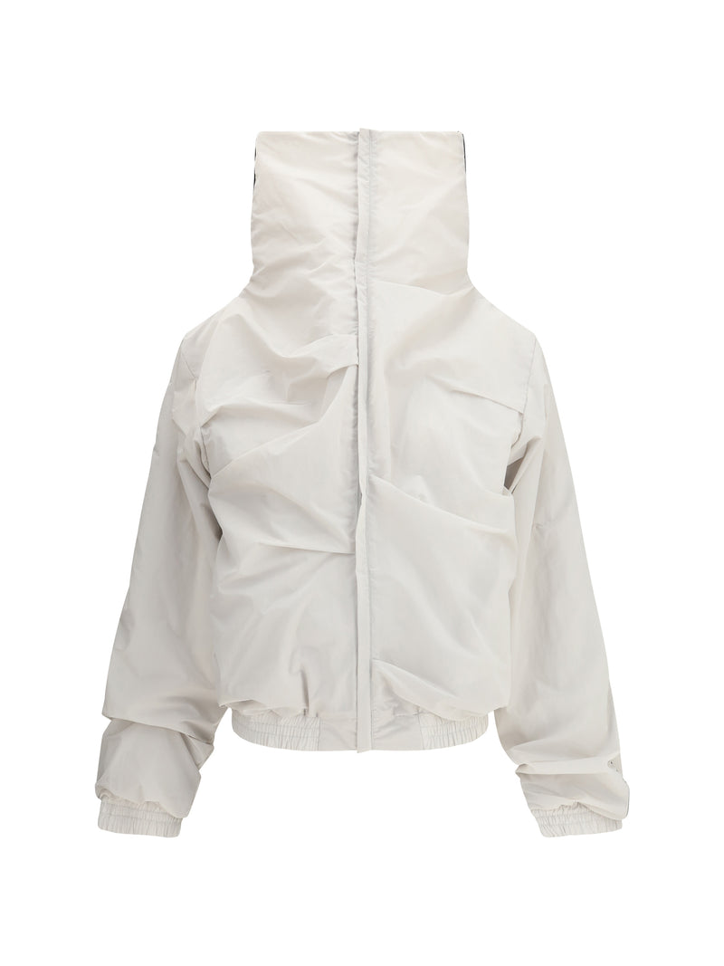 Alainpaul Alainpaul High Collar Jacket Grey Women - World Class Fashion