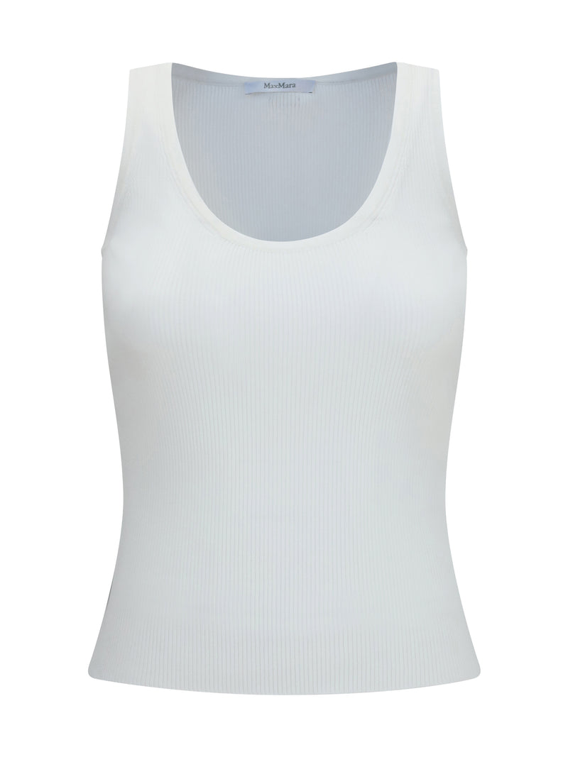 Max Mara Max Mara Ribbed Jersey Tank Top Vela - World Class Fashion