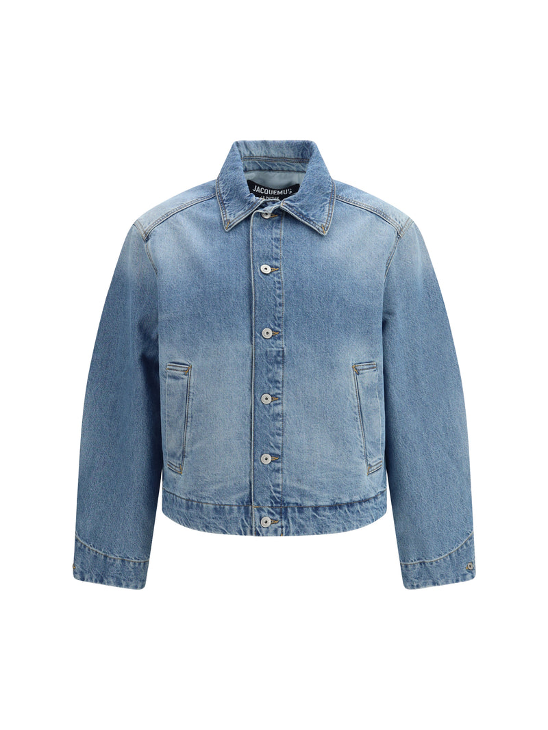 Jacquemus Jacquemus Denim Jacket Blue/Tabac Men - World Class Fashion