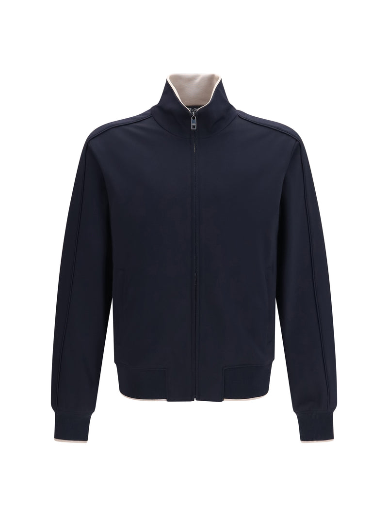 Dolce & Gabbana Dolce & Gabbana Zip Jacket with Side Bands Blue - World Class Fashion